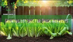 growing lettuce for quick harvests