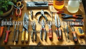hand harvesting tools and maintenance