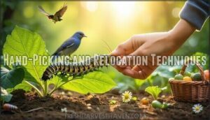 hand-picking and relocation techniques