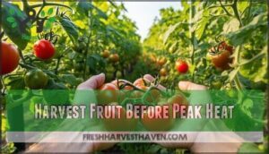 harvest fruit before peak heat