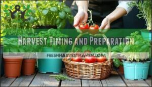 harvest timing and preparation