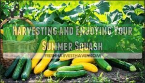 harvesting and enjoying your summer squash