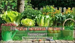 harvesting and maintaining garden productivity