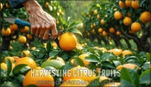 harvesting citrus fruits harvesting citrus fruits