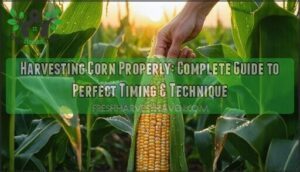 harvesting corn properly