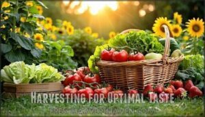 harvesting for optimal taste
