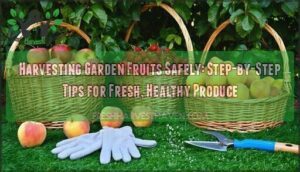 harvesting garden fruits safely