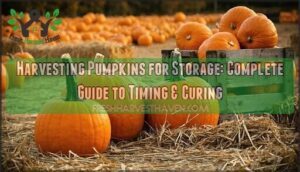 harvesting pumpkins for storage