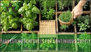 harvesting schedules for continuous supply