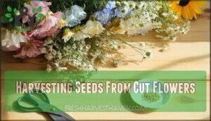 harvesting seeds from cut flowers