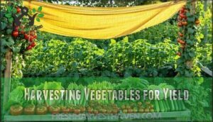 harvesting vegetables for yield