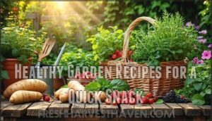 healthy garden recipes for a quick snack