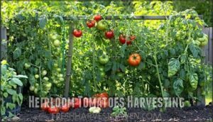 heirloom tomatoes harvesting