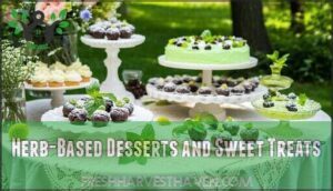 herb-based desserts and sweet treats