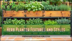 herb planter features and styles
