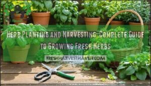 herb planting and harvesting