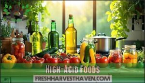 high-acid foods