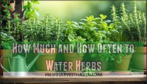 how much and how often to water herbs