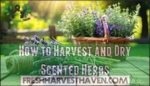 how to harvest and dry scented herbs