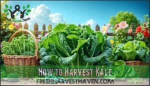 how to harvest kale