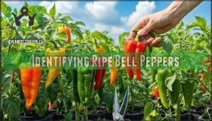 identifying ripe bell peppers