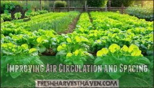improving air circulation and spacing