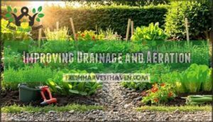 improving drainage and aeration
