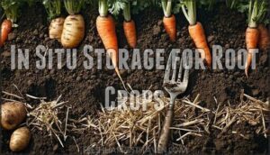 in situ storage for root crops