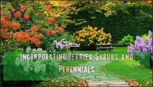incorporating berries, shrubs, and perennials