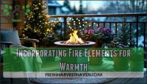 incorporating fire elements for warmth