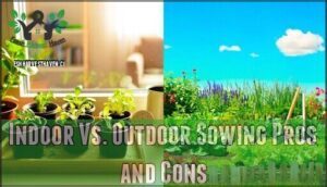 indoor vs. outdoor sowing pros and cons