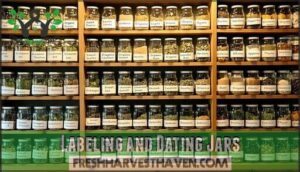 labeling and dating jars