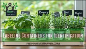 labeling containers for identification