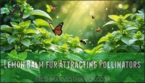 lemon balm for attracting pollinators