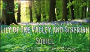 lily of the valley and siberian squill