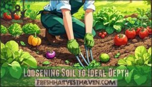 loosening soil to ideal depth