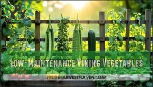low-maintenance vining vegetables