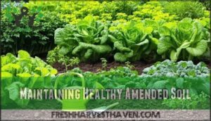 maintaining healthy amended soil