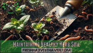 maintaining healthy herb soil