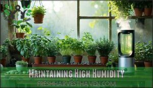 maintaining high humidity
