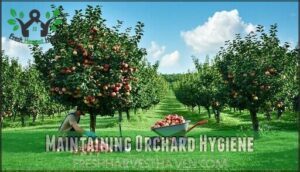 maintaining orchard hygiene