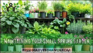 maintaining your small spring garden