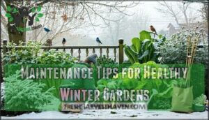 maintenance tips for healthy winter gardens