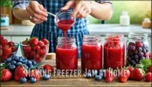 making freezer jam at home