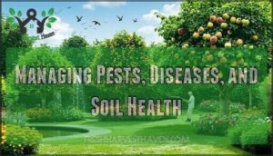 managing pests, diseases, and soil health