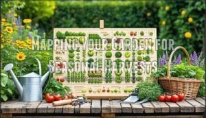 mapping your garden for seasonal harvests