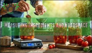 measuring ingredients and headspace
