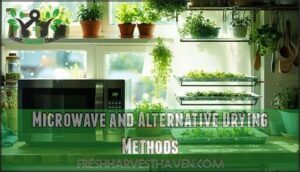 microwave and alternative drying methods