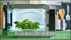 microwave drying herbs