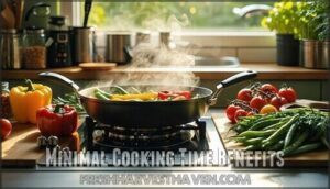 minimal cooking time benefits